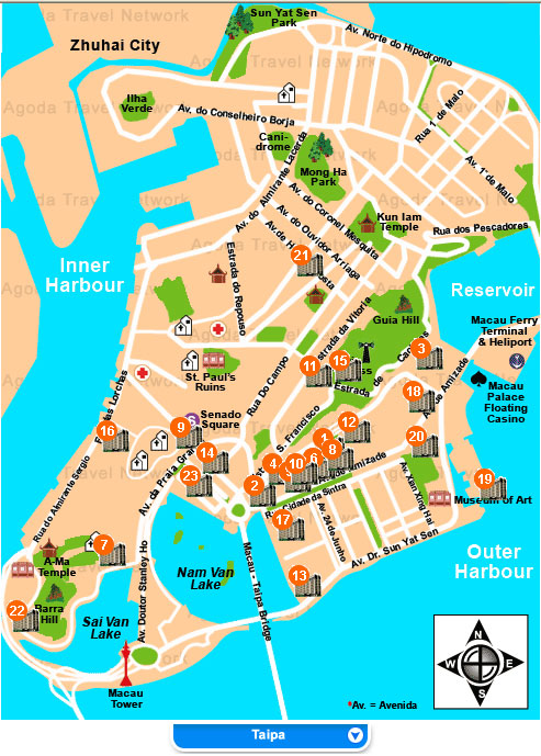Map Of Macau Ruins Macau Map - vrogue.co